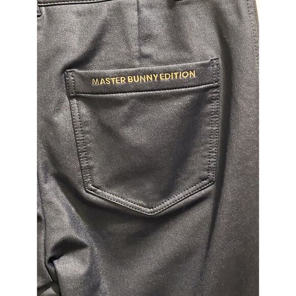 Master Bunny Edition Track Pants Leggings Tuxedo Stripe Spell Out Black Size 0 - Picture 12 of 16